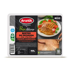 ARIZTIA - Bistec de Pechuga de Pavo Sabor Tomate y Albahaca 450 g