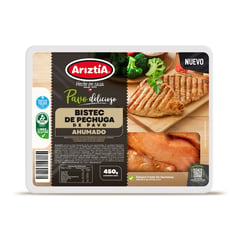 ARIZTIA - Bistec de Pechuga de Pavo Sabor Ahumado 450 g