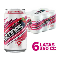 STONES - Pack Cervezas Berries 2.5° 6 x 350 cc