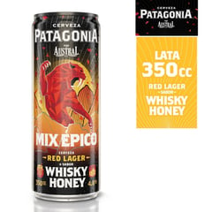 PATAGONIA - Cerveza Austral Red Lager Sabor Whisky Honey 4.7° 350 cc