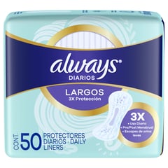 ALWAYS - Protectores Diarios Largos 50 Un