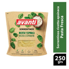 AVANTI - Pasta Sorrentino Ricota y Espinaca 250 g