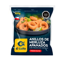 EL GOLFO - Anillos de Merluza Apanados Congelados 300 g