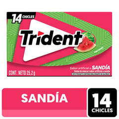 TRIDENT - Chicle Sabor Sndía 25.2 g